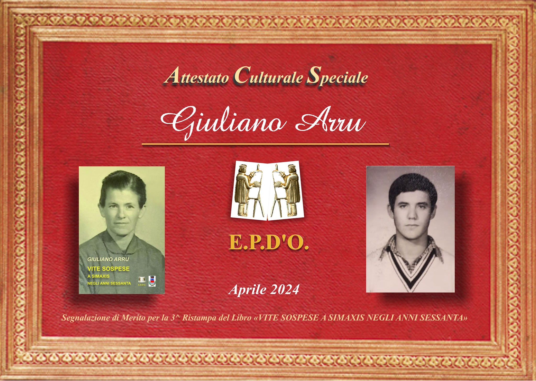 EPDO - Attestato Speciale Giuliano Arru